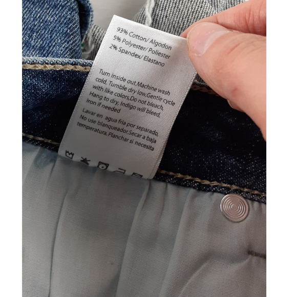 Risen Jeans Womens Medium Wash Distressed High Rise Cuffed Denim Shorts S - Picture 8 of 8